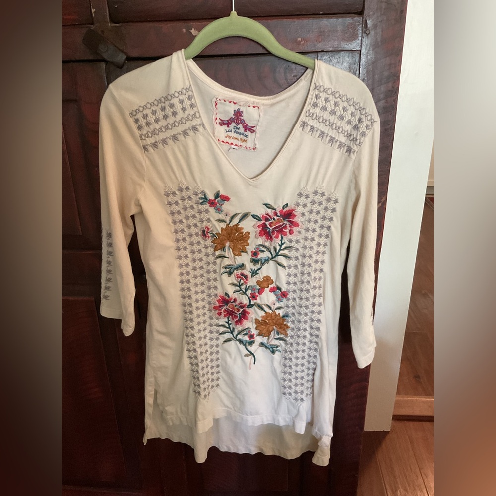 Johnny Was 100% cotton tunic top